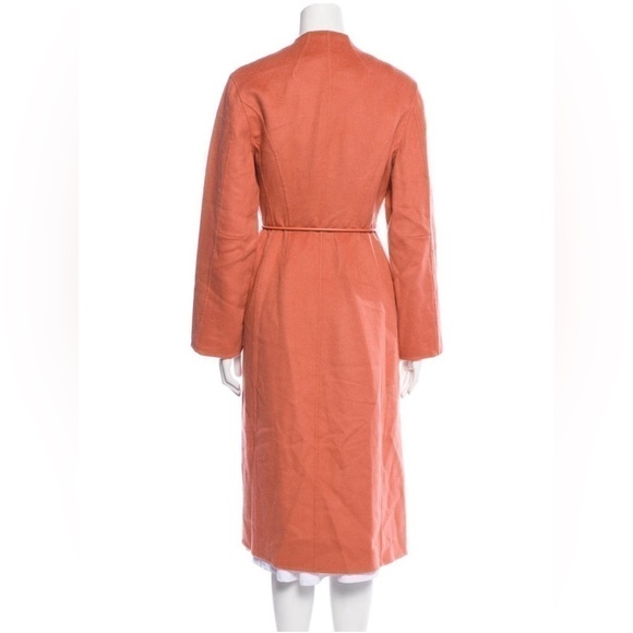 ZIMMERMANN Kaleidoscope 100% Wool Belted Trench Coat Lipstick Pink Size AU1 1/S - Picture 13 of 13